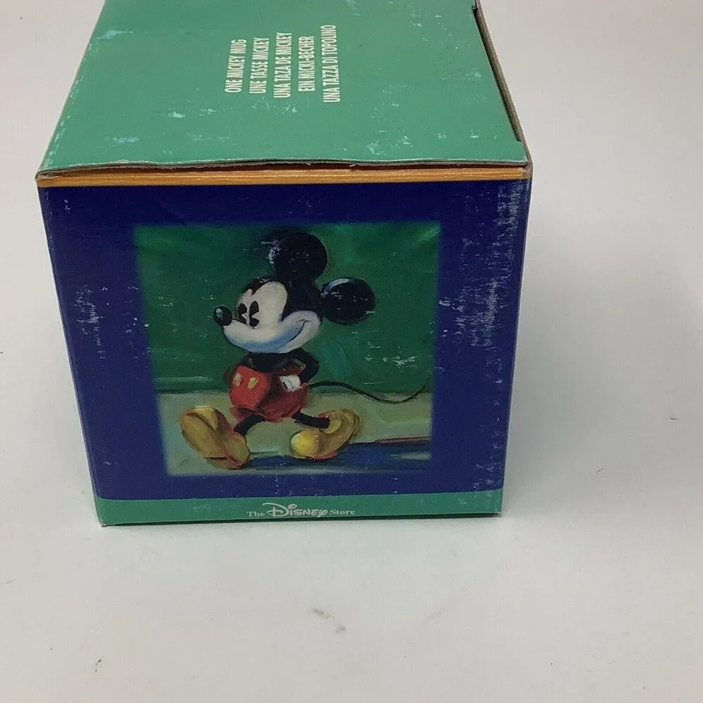 Mickey Mouse The Disney Store Blue Coffee‎ Tea Mug Cup With Box